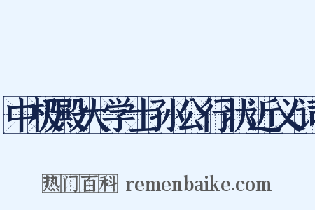 中极殿大学士孙公行状近义词是什么意思的图片